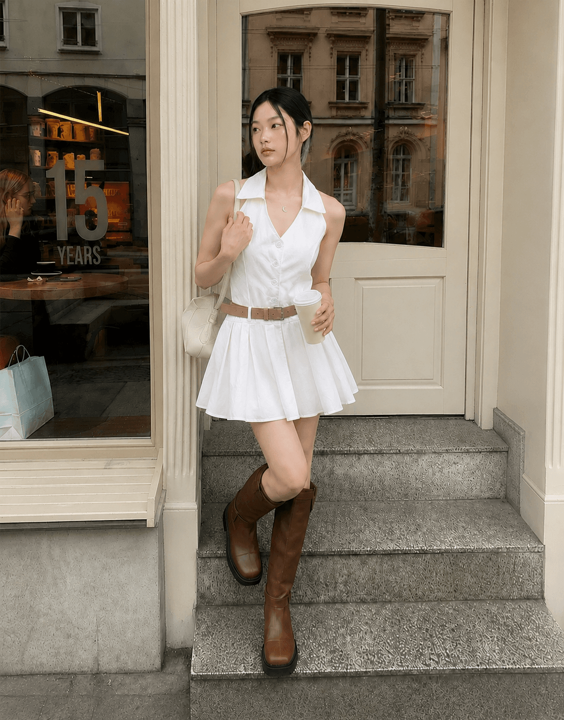 Classic Halter Neck Mini Dress