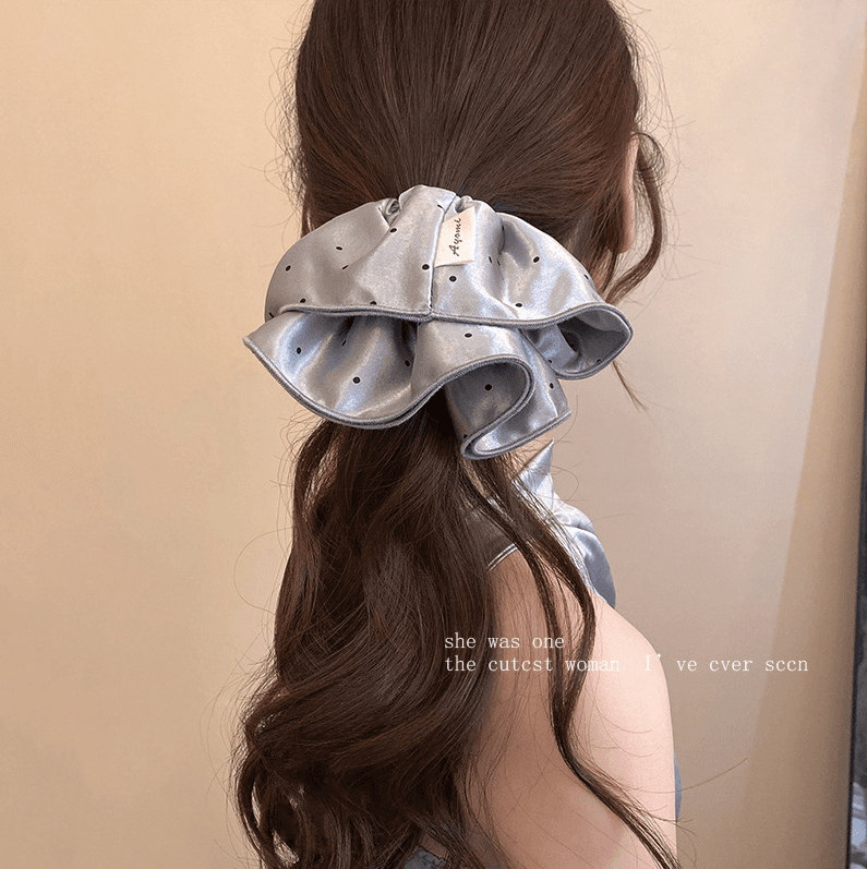 Metallic Polka Dot Big Scrunchie