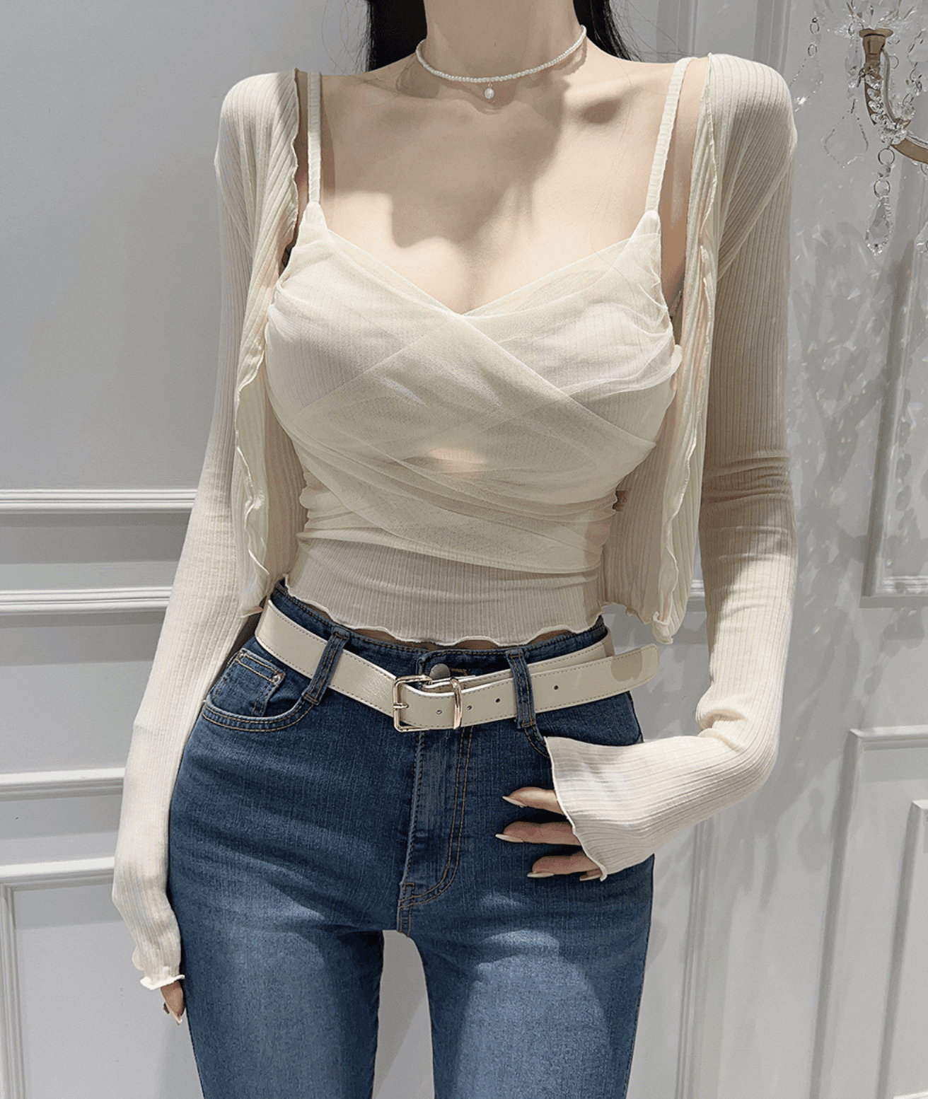 Balletcore Draped Cross Cami